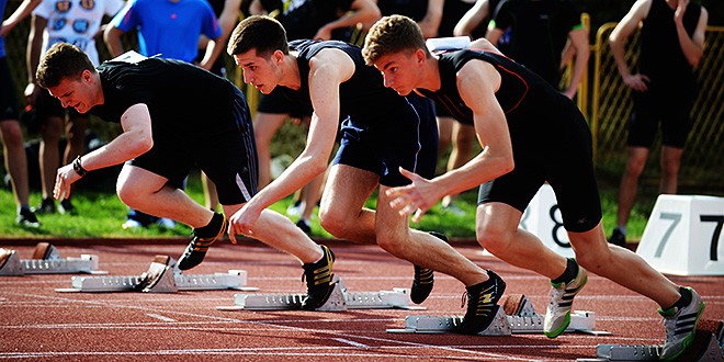 Lazić, Pedić i Vlahović na startu 100m