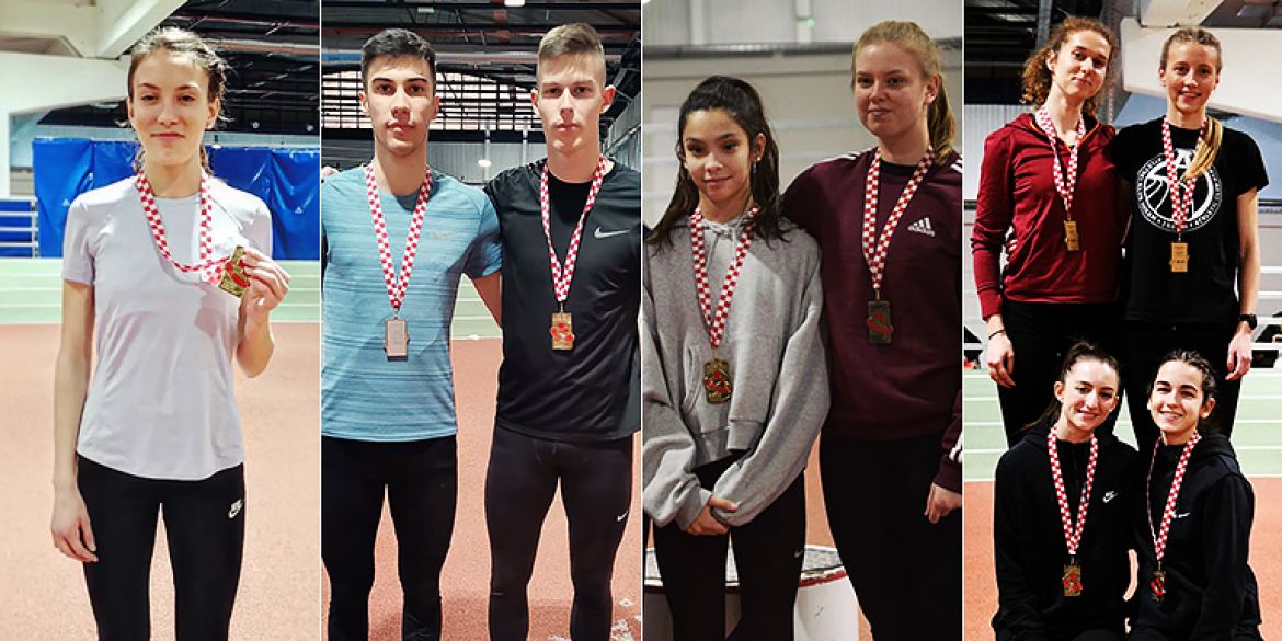Dio naših medaljaša s prvog ovogodišnjeg (dvoranskog) prvenstva Hrvatske