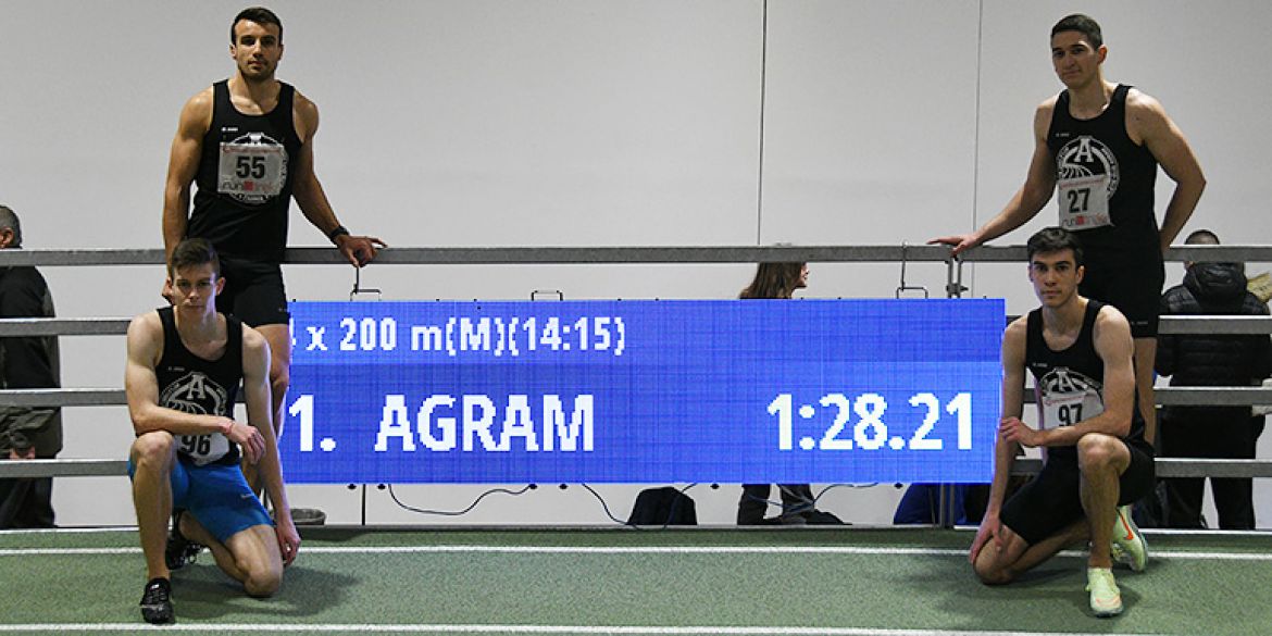 Točno nakon 2 godine novi hrvatski rekord na 4x200m seniora u dvorani