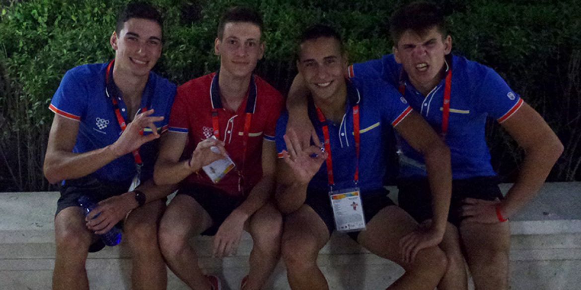 Marino Bloudek, Sven Cepuš, Bruno Penezić i Bartul Zemunik (s lijeva na desno)