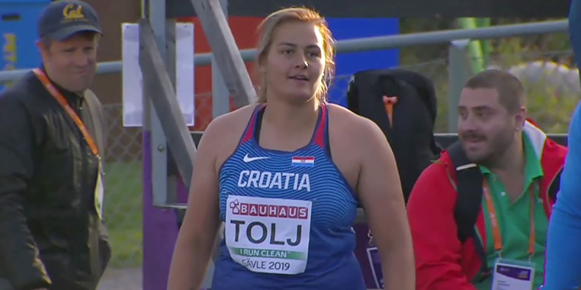 Tolj najbolja u Europi za U23 uzrast bacanja diska