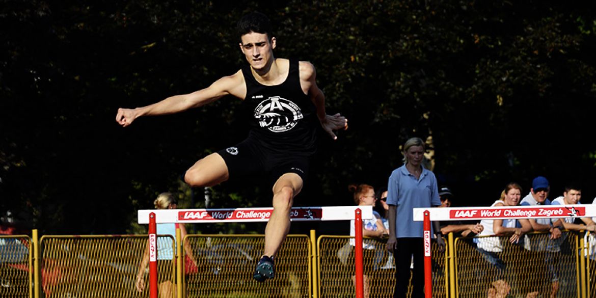 Zvonimir Ćurić na 400m prepone