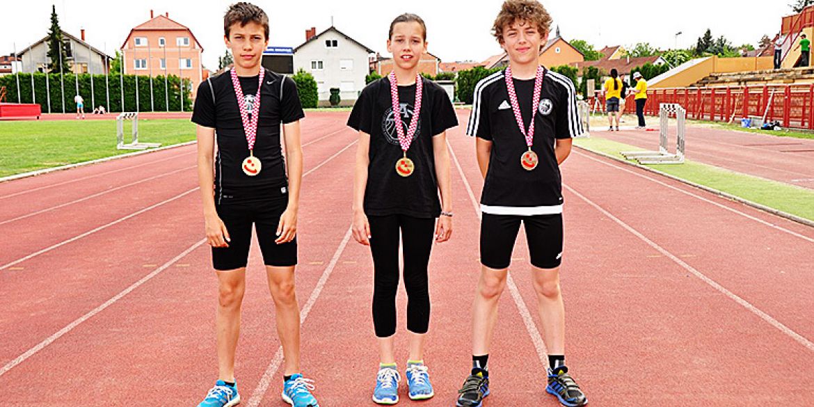 Zlatni Orešković (lijevo), srebrni Di Giusto (desno) i brončana Tvrtković