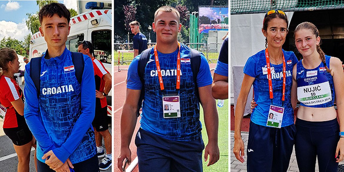 Dominik, Jan i Linda s trenericom Ćulibrk