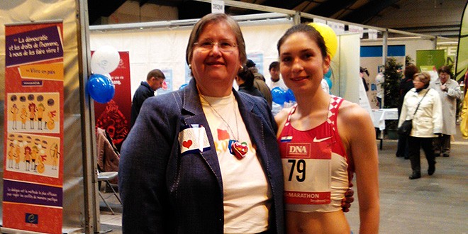 Matea Matošević sa veleposlanicom Anicom Djamić