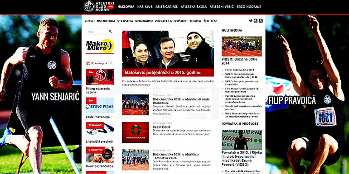 Screenshoot prijašnje verzije stranice