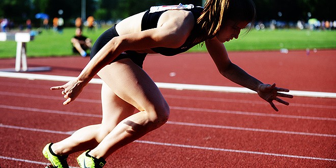 Dora Filipović na startu 400m